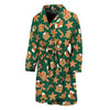 Gingerbread Cookies Pattern Print Men's Bathrobe