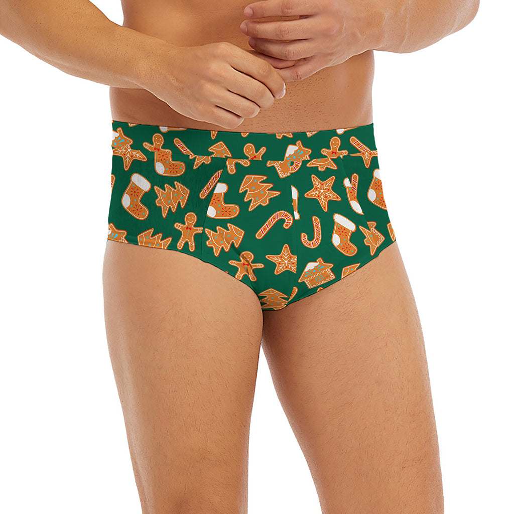 Gingerbread Cookies Pattern Print Men's Briefs