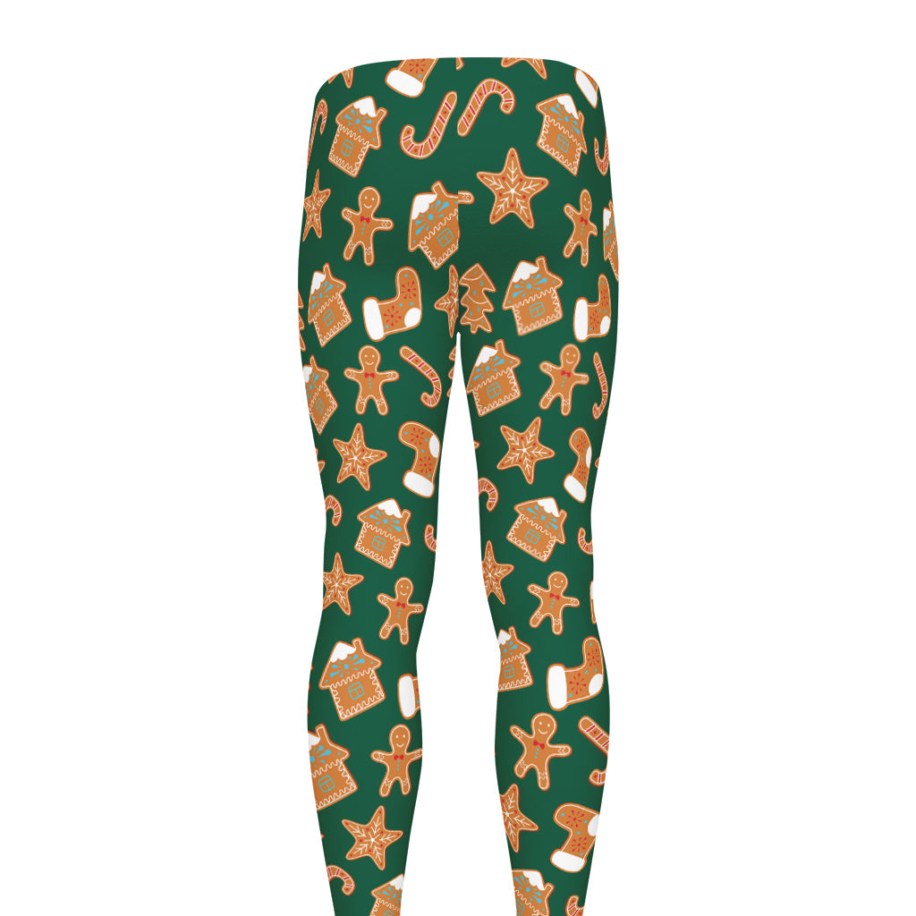 Gingerbread Cookies Pattern Print Men's leggings