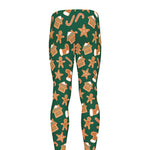 Gingerbread Cookies Pattern Print Men's leggings
