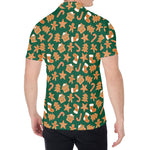 Gingerbread Cookies Pattern Print Men's Shirt