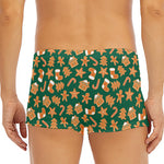 Gingerbread Cookies Pattern Print Men's Short Boxer Briefs