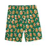 Gingerbread Cookies Pattern Print Men's Sports Shorts