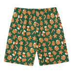Gingerbread Cookies Pattern Print Men's Swim Trunks