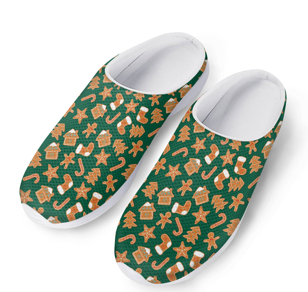 Gingerbread Cookies Pattern Print Mesh Casual Shoes