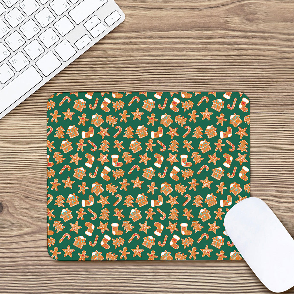 Gingerbread Cookies Pattern Print Mouse Pad