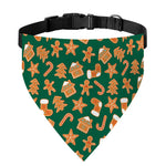 Gingerbread Cookies Pattern Print Over The Collar Dog Bandana