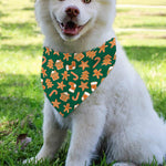 Gingerbread Cookies Pattern Print Over The Collar Dog Bandana