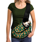 Gingerbread Cookies Pattern Print Pet Sling Carrier