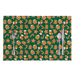 Gingerbread Cookies Pattern Print Placemat