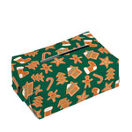 Gingerbread Cookies Pattern Print Rectangle Tissue Box Cover