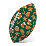 Gingerbread Cookies Pattern Print Rugby Ball