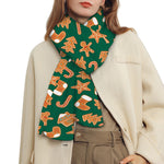 Gingerbread Cookies Pattern Print Scarf