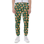 Gingerbread Cookies Pattern Print Scuba Joggers