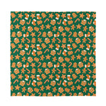Gingerbread Cookies Pattern Print Silk Bandana