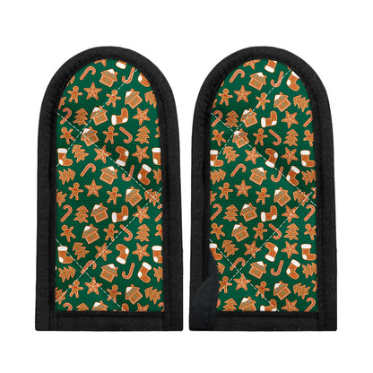 Gingerbread Cookies Pattern Print Skillet Handle Cover