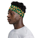 Gingerbread Cookies Pattern Print Sports Headband