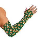 Gingerbread Cookies Pattern Print Sun Protection Arm Sleeves