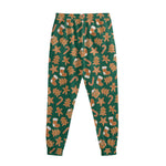 Gingerbread Cookies Pattern Print Sweatpants