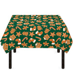 Gingerbread Cookies Pattern Print Tablecloth