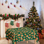 Gingerbread Cookies Pattern Print Tablecloth
