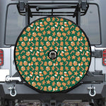 Gingerbread Cookies Pattern Print Tire Cover With Camera Hole