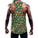 Gingerbread Cookies Pattern Print Training Tank Top