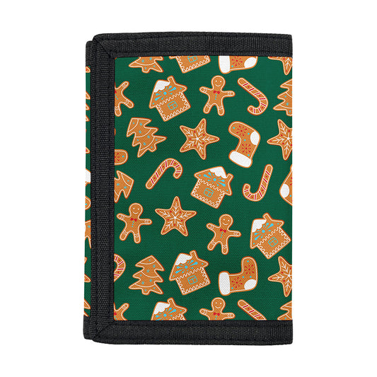 Gingerbread Cookies Pattern Print Trifold Wallet