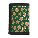 Gingerbread Cookies Pattern Print Trifold Wallet