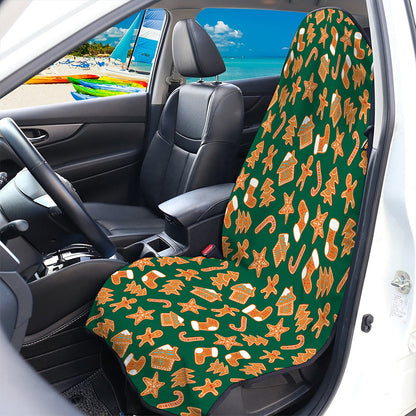 Gingerbread Cookies Pattern Print Waterproof Car Seat Cover