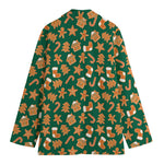 Gingerbread Cookies Pattern Print Women's Blazer