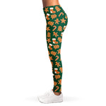 Gingerbread Cookies Pattern Print Women's Leggings