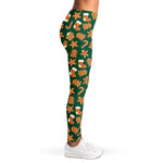 Gingerbread Cookies Pattern Print Women's Leggings