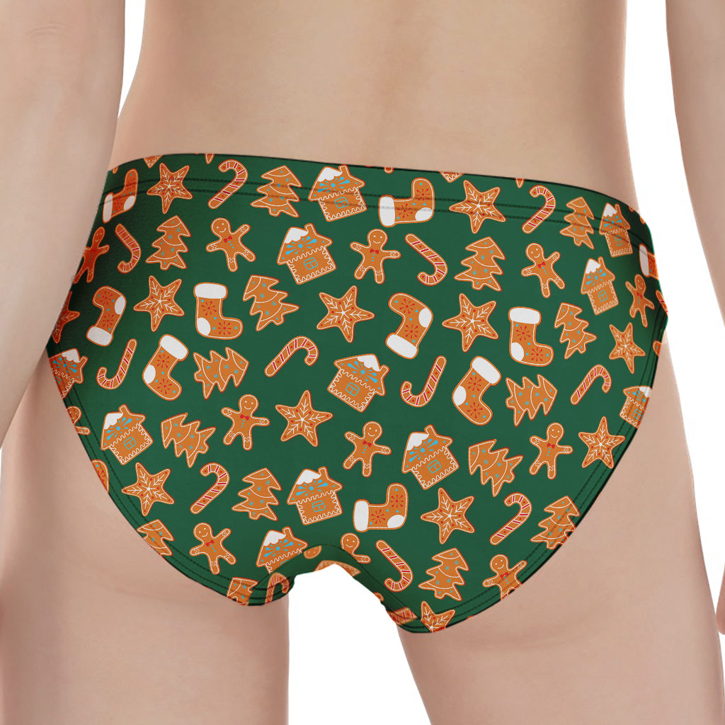 Gingerbread Cookies Pattern Print Women's Panties