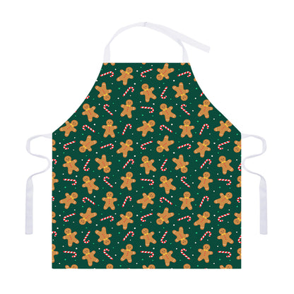 Gingerbread Man Cookies Pattern Print Adjustable Apron
