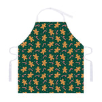 Gingerbread Man Cookies Pattern Print Adjustable Apron