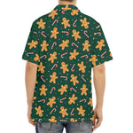 Gingerbread Man Cookies Pattern Print Aloha Shirt