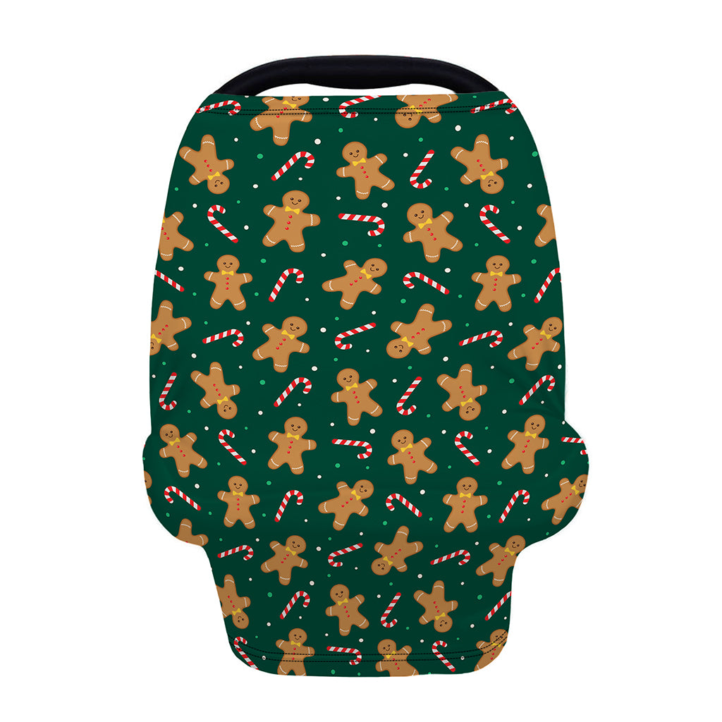 Gingerbread Man Cookies Pattern Print Baby Seat Cover