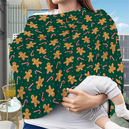 Gingerbread Man Cookies Pattern Print Baby Seat Cover