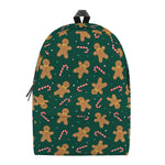 Gingerbread Man Cookies Pattern Print Backpack