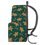 Gingerbread Man Cookies Pattern Print Backpack