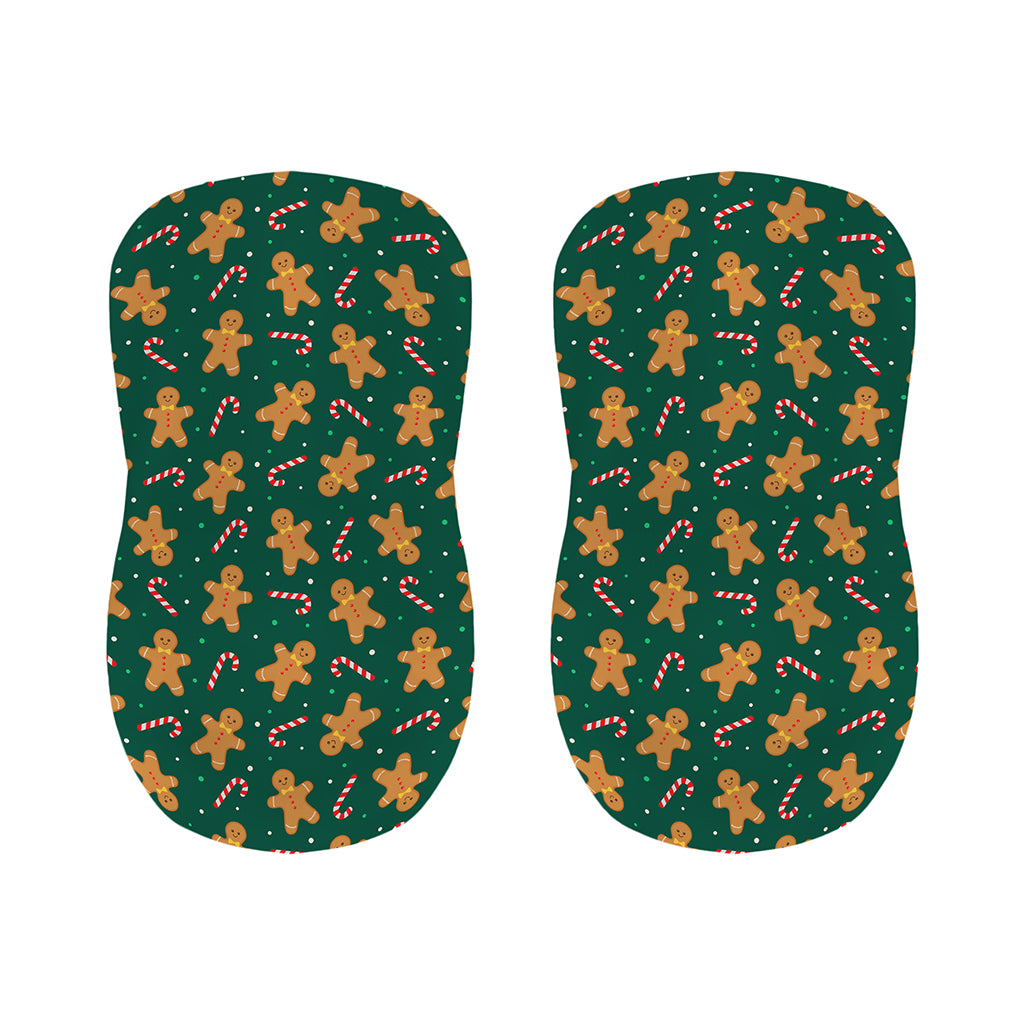 Gingerbread Man Cookies Pattern Print Bar Stool Covers