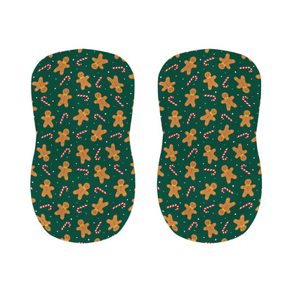 Gingerbread Man Cookies Pattern Print Bar Stool Covers