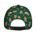 Gingerbread Man Cookies Pattern Print Baseball Cap