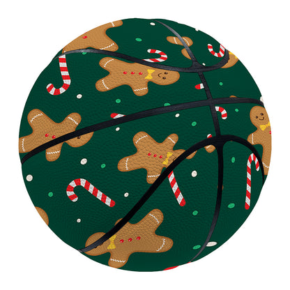 Gingerbread Man Cookies Pattern Print Basketball