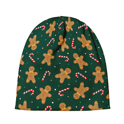 Gingerbread Man Cookies Pattern Print Beanie