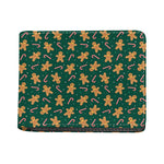 Gingerbread Man Cookies Pattern Print Bifold Wallet