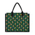 Gingerbread Man Cookies Pattern Print Canvas Tote Bag