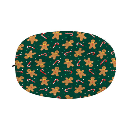 Gingerbread Man Cookies Pattern Print Car Side Mirror Covers