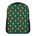 Gingerbread Man Cookies Pattern Print Casual Backpack